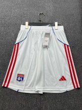 25/26 Lyonnais Home White  1:1 Quality Shorts