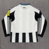 25/26 Newcastle Home  Long Sleeve Fans 1:1 Quality Soccer Jersey