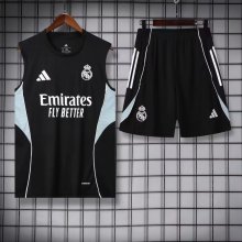 25/26 Real Madrid Black  1:1 Quality Training Vest（A-Set）