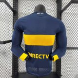 25/26  Boca Home Long Sleeve Player 1:1 Quality Soccer Jersey