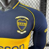 25/26  Boca Home Long Sleeve Player 1:1 Quality Soccer Jersey