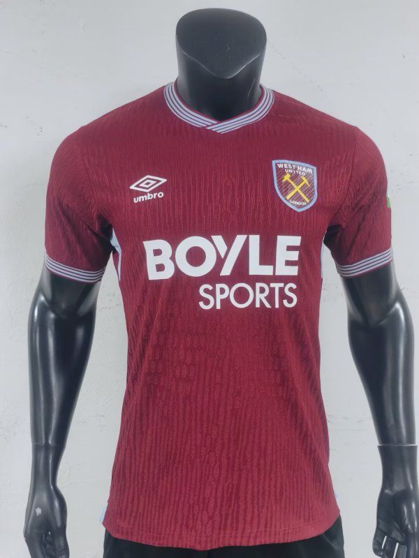 25/26 West Ham Home Player 1:1 Quality Soccer Jersey