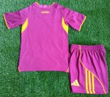 25/26 Roma Home Kids kits 1:1 Quality  Soccer Jersey