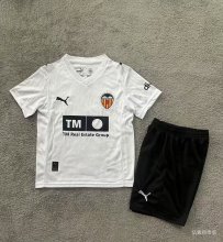 25/26 Valencia Home Kids Kits 1:1 Quality  Soccer Jersey