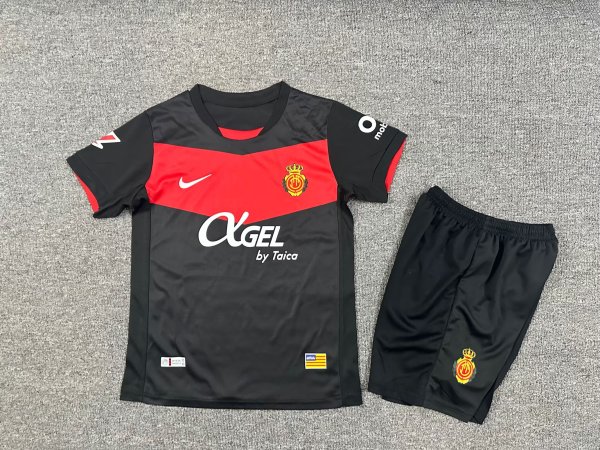 25/26  Mallorca Third Kids Kits 1:1 Soccer Jersey