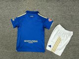25/26 Real Oviedo Home Kids  Kits  1:1 Soccer Jersey
