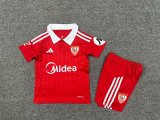 25/26  Sevilla FC  Away Kids Kits 1:1 Quality  Soccer Jersey