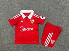 25/26  Sevilla FC  Away Kids Kits 1:1 Quality  Soccer Jersey