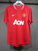 2011/2012 Manchester United Home Player Retro 1:1 Quality  Soccer Jersey（球员版）