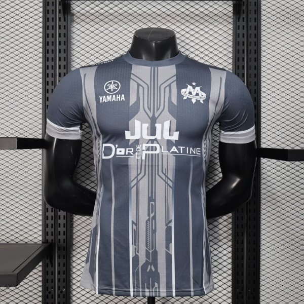 25/26 Marseille Special Edition Grey Player 1:1 Quality Soccer Jersey
