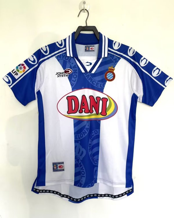 1999/2000 Espanyol Home Fans Retro 1:1 Quality Soccer Jersey
