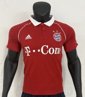 2006/2007 Bayern Munich Home Red Fans Retro 1:1 Quality Soccer Jersey