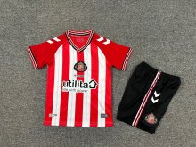 25/26 Sunderland Home Kids Kits 1:1 Soccer Jersey
