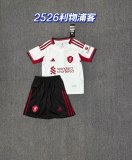 25/26  Liverpool Away Kids Kits 1:1 Quality Soccer Jersey