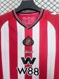 25/26 Sunderland Home  Fans 1:1 Quality  Soccer Jersey