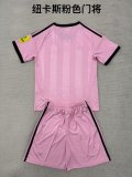 25/26 Newcastle Goalkeeper Pink Kids Kits 1:1 Soccer Jersey