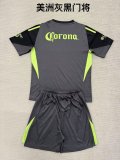25/26  America Goalkeeper Black Kids 1:1 Quality Soccer Jersey