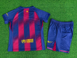 25/26 Barcelona Home Kids Kits Player 1:1 Quality Soccer Jersey（球员版）