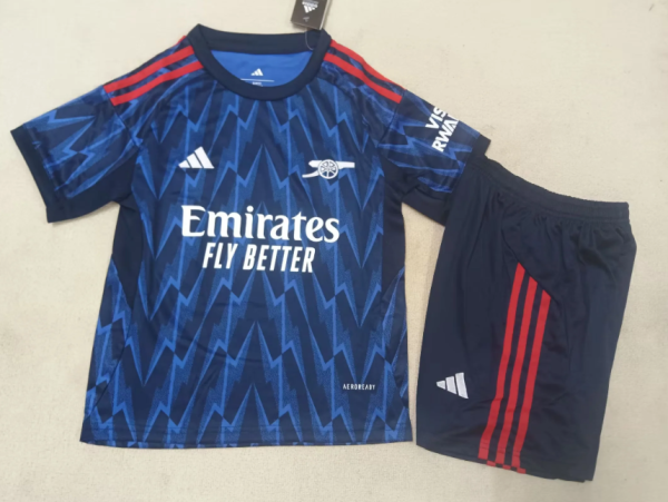 25/26 Arsenal Away Kids Kits 1:1 Quality Soccer Jersey