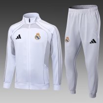 25/26 Real Madrid  White Jacket Tracksuit 1:1 Quality