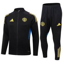 25/26  Manchester United  Black Jacket Tracksuit 1:1 Quality