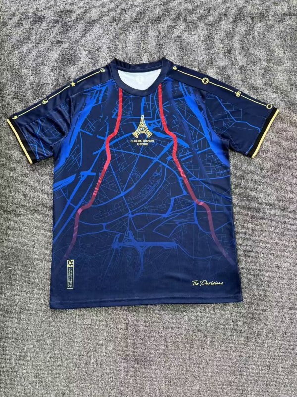 25/26 PSG Paris Special Edition Blue Fans 1:1 Quality Soccer Jersey