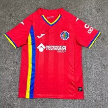 25/26 Getafe Away Red Fans 1:1 Quality Soccer Jersey（赫塔菲）