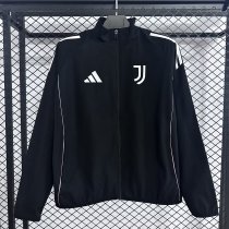 25/26 Juventus Black Windbreaker