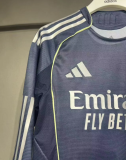 25/26 Real Madrid  Away Player Long Sleeve 1:1 Quality Soccer Jersey（球员版）