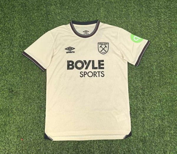 25/26 West Ham United Away Fans 1:1 Quality Soccer Jersey
