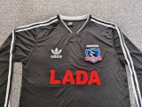 1991 Colo-Colo Black Long sleeve Fans Retro  1:1 Quality Soccer Jersey