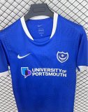 25/26 Portsmouth Home Fans 1:1 Quality  Soccer Jersey