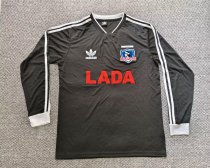 1991 Colo-Colo Black Long sleeve Fans Retro  1:1 Quality Soccer Jersey