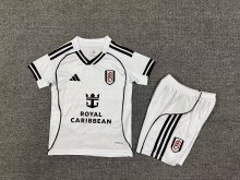 25/26 Fulham Home Kids Kits 1:1 Quality Soccer Jersey