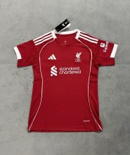 25/26 Liverpool Home Women's  Fans 1:1 Quality Soccer Jersey