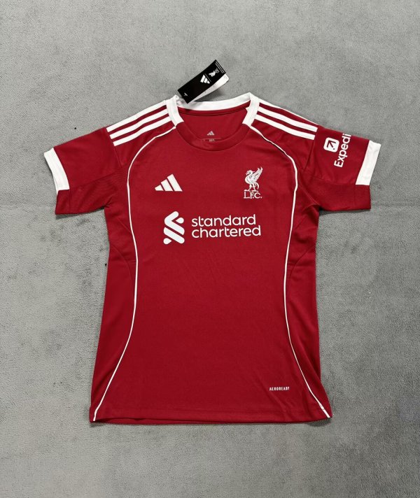 25/26 Liverpool Home Women's  Fans 1:1 Quality Soccer Jersey