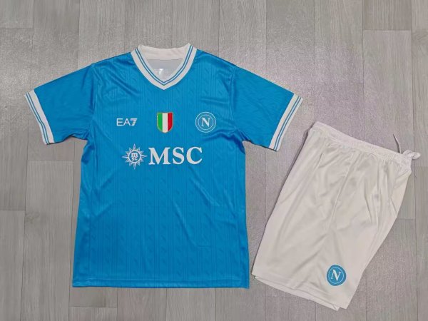 25/26 Napoli  Home Kids 1:1 Quality Soccer Jersey