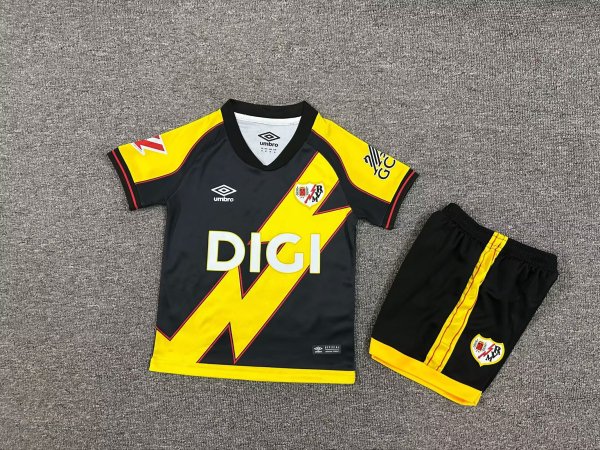 25/26 Rayo Vallecan Third Away  Kids Kits 1:1 Quality  Soccer Jersey