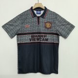 1995/1996 Manchester United Away Fans Retro  1:1 Quality  Soccer Jersey