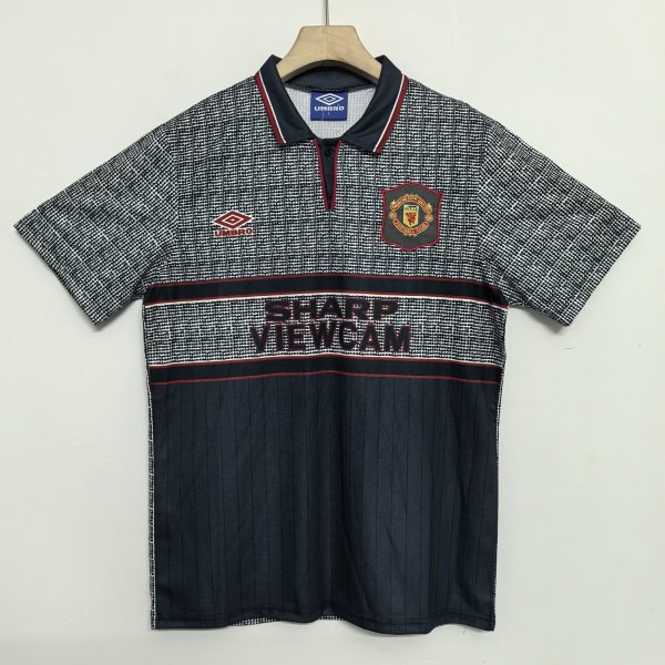 1995/1996 Manchester United Away Fans Retro  1:1 Quality  Soccer Jersey