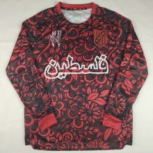 25/26 Palestine Arabic Fans Long sleeve 1:1 Quality Soccer Jersey