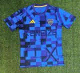 25/26  Boca  Pre match training uniform Fans 1:1 Quality Soccer Jersey