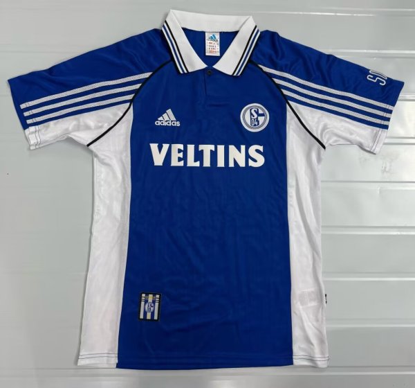 1998/2000 FC Schalke 04 Home Fans Retro 1:1 Quality Soccer Jersey