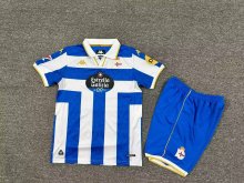 25/26 Deportivo Home Kids Kits 1:1  Soccer Jersey
