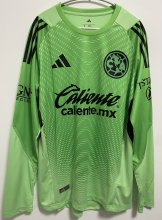 25/26 Club American Goalkeeper Green  Player Long sleeves 1:1 Quality Soccer Jersey