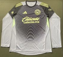 25/26 Club American Goalkeeper Orange Player Long sleeves 1:1 Quality Soccer Jersey