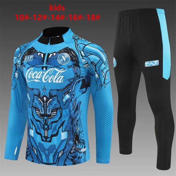 25/26 Napoli Kids Blue 1:1 Quality Training Jersey