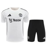 25/26 Manchester United  White With Purple 1:1 Quality Training Jersey（A-Set）