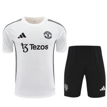 25/26 Manchester United  White With Purple 1:1 Quality Training Jersey（A-Set）