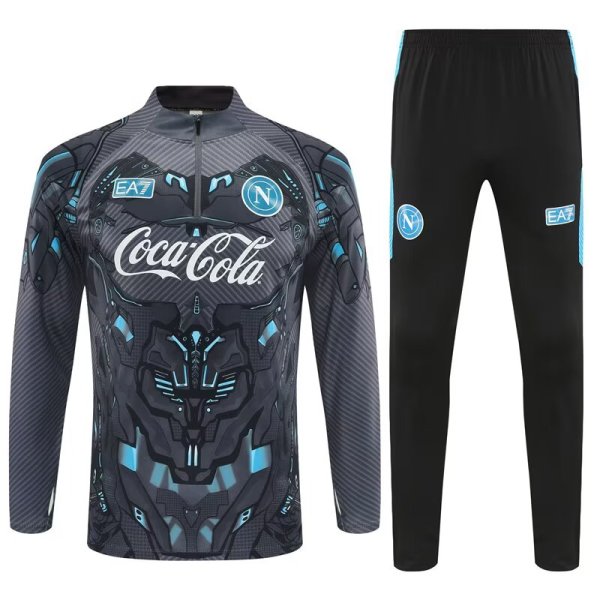 25/26  Napoli Training  Black Grey 1:1 Quality Training Jersey
